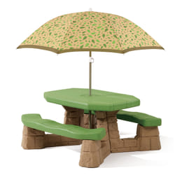 Step2 Naturally Playful Table picnic avec parasol- socle marron