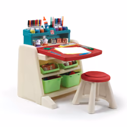 Step2 Bureau 2 en 1, Multicolore, Enfants, Plastique, Paysage, 2 an(s), Garçon/Fille