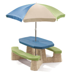 Step2 Naturally Playful Table picnic avec parasol haut - socle beige
