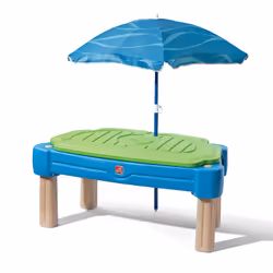 Step2 Table sable et eau Cascade avec Parasol