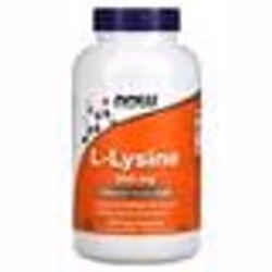 L-Lysine 500mg 250 cap Standard Now Foods Acides Amines - BCAA