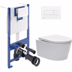 Laissez vous tenter par la qualité et la simplicité d’installation du Pack WC Bâti-support + WC Swiss Aqua Technologies sans  ...