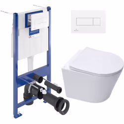 Laissez vous tenter par la qualité et la simplicité d’installation du Pack WC Bâti-support + WC Swiss Aqua Technologies sans  ...