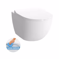Optez pour ce set de la marque Vitra comprenant la cuvette VitrAflush 2.0 sans bride, ainsi que son abattant soft close. Ce p ...