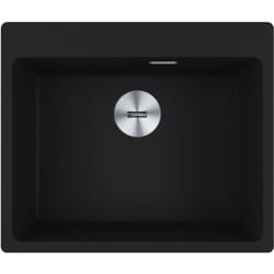 Maris mrg 610-54 Evier à encastrer 59x50cm, avec bonde et siphon gain de place, en Fragranit+, Noir mat + Cache bonde - Franke