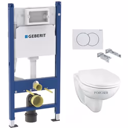 Laissez vous séduire par le design et la simplicité d'installation de ce Pack WC Bâti-support + Cuvette Porcher suspendu sans ...