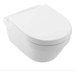 Architectura Cuvette sans bride à fond creux + abattant en Duroplast, fixations invisibles (4694R001-Classic) - Villeroy&boch