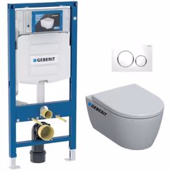 Description générale Le Pack WC Geberit Duofix comprend un bâti-support, une cuvette suspendue sans bride, un abattant softcl ...