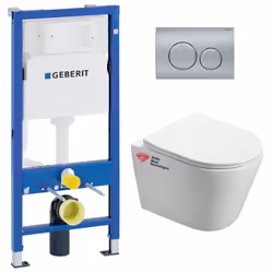Description générale Laissez-vous tenter par la qualité et la simplicité d’installation du Pack WC Bâti-support + WC Swiss Aq ...