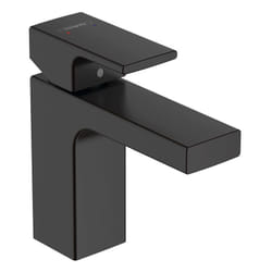 Hansgrohe - Vernis Shape Mitigeur de lavabo ComfortZone 100 avec tirette et vidage synthétique, Noir mat (71561670)