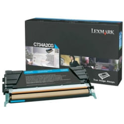 Lexmark C734A1CG Cartouche de toner 1 pièce(s) Original Cyan