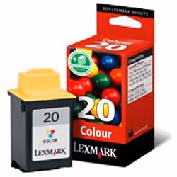 Lexmark #20 / 15M0120E Color Print Cartridge, Encre à pigments