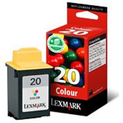 Lexmark #20 / 15M0120E Color Print Cartridge cartouche d'encre Original Cyan, Magenta, Jaune