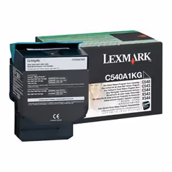 Lexmark C54x, X54x Black Return Programme Toner Cartridge (1K), Noir
