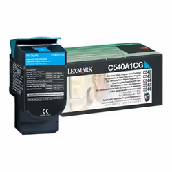 Lexmark C54x, X54x Cyan Return Programme Toner Cartridge (1K), Cyan