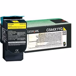 Lexmark C544, X544 Yellow Extra High Yield Return Programme Toner Cartridge (4K), Jaune