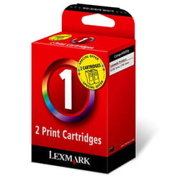 Lexmark Colour Inkjet Cartridge - Twin Pack cartouche d'encre Original