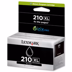 Lexmark 210XL K, Rendement élevé (XL), Encre à pigments, 1 pièce(s)