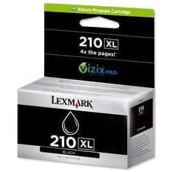 Lexmark 210XL K cartouche d'encre 1 pièce(s) Original Rendement élevé (XL) Noir