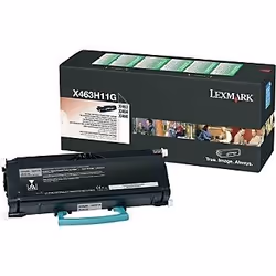Lexmark X463, X464, X466 High Yield Return Program Toner Cartridge, 9000 pages, Noir
