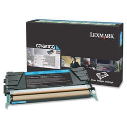 Lexmark C746A1CG Cartouche de toner 1 pièce(s) Original Cyan