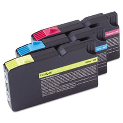 Lexmark 14L0268B cartouche d'encre 3 pièce(s) Original Cyan, Magenta, Jaune