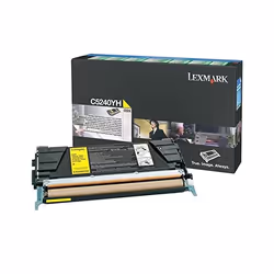 Lexmark C5240YH, 5000 pages, Cyan, Jaune