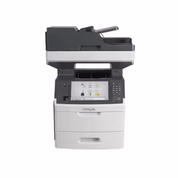 Lexmark MX711dhe, Laser, Impression mono, 1200 x 1200 DPI, A4, Impression directe, Noir, Blanc