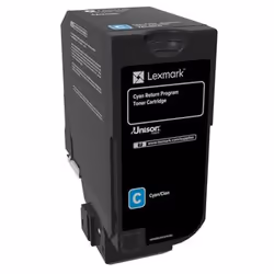 Lexmark 74C20C0, 3000 pages, Cyan, 1 pièce(s)