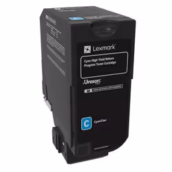 Lexmark 74C2HC0, 12000 pages, Cyan, 1 pièce(s)