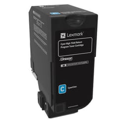 Lexmark 74C2HC0 Cartouche de toner 1 pièce(s) Original Cyan