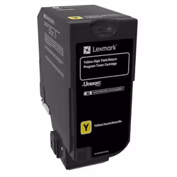 Lexmark 74C2HY0, 12000 pages, Jaune, 1 pièce(s)
