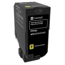 Lexmark 74C2HY0 Cartouche de toner 1 pièce(s) Original Jaune