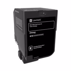 Lexmark 74C2HKE, Noir, 1 pièce(s)