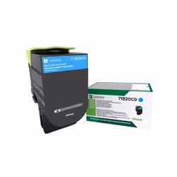 Lexmark 71B20C0, 2300 pages, Cyan, 1 pièce(s)