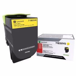 Lexmark 71B0040, Jaune, 1 pièce(s)