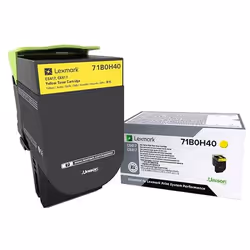 Lexmark 71B0H40, Jaune, 1 pièce(s)