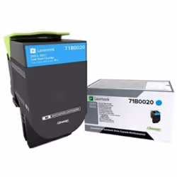 Lexmark 73B0020, 15000 pages, Cyan, 1 pièce(s)