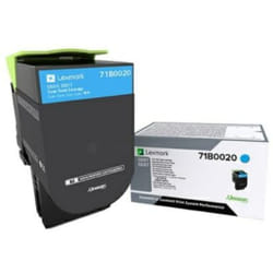 Lexmark 73B0020 Cartouche de toner 1 pièce(s) Original Cyan