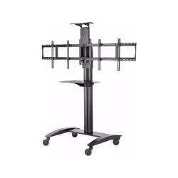 Peerless SR555M, Panier multimédia, Noir, Ecran plat, 68 kg, 101,6 cm (40"), 139,7 cm (55")