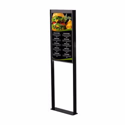 Peerless DS-OM55ND-FLOOR montage des affichages de messages 55" Noir