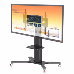 Peerless PR598-M, 130 kg, 127 cm (50"), 2,49 m (98"), 800 x 600 mm, Réglage de la hauteur, Noir