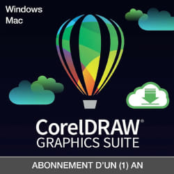 Corel CorelDRAW Graphics Suite Éditeur graphique 1 licence(s) 1 année(s)