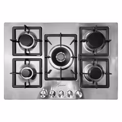 Table de cuisson à gaz - Gurari - FQ755VTGC - 75 cm - 40 KW WOK - Inox
