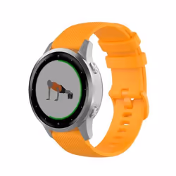 Bracelet de montre de remplacement pour Garmin Vivoactive 4S / Vivomove 3S Accessoires de montre Jaune