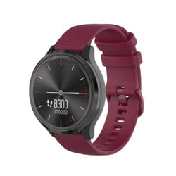 20 mm Bracelet de montre de rechange pour Garmin vivoactive 3 vivoactive 3 Musique Venu vivomove 3 Rouge Fronce