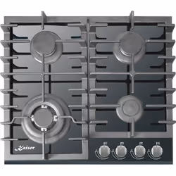 Plaque de cuisson à gaz - Kaiser - KCG 6383 - 60 cm - 4 brûleurs - WOK 38 kW