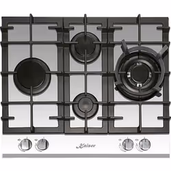 Plaque de cuisson à gaz - Kaiser - KCG 6394 W Turbo - 60 cm - Verre trempé - Allumage automatique