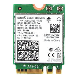 Intel 9260.NGWG carte réseau Interne WLAN 1730 Mbit/s