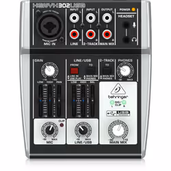 Behringer Xenyx 302USB, 5 canaux, 0,9 W